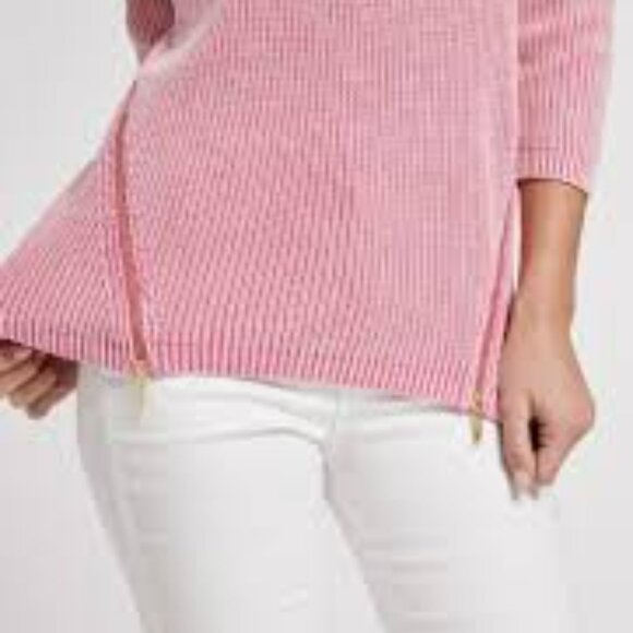 Tyler Boe Mineral Wash Shaker Sweater in the color Peony - Picture 3 of 5